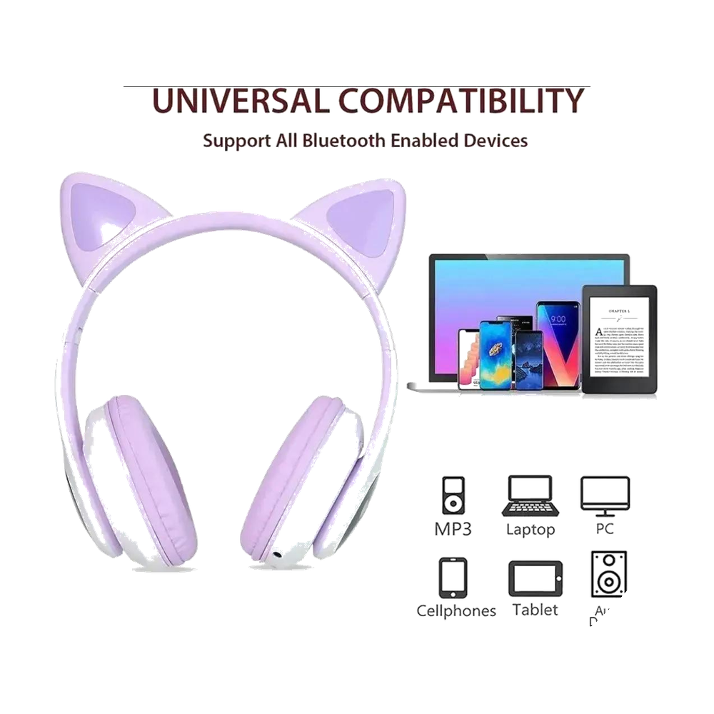 Wireless Cat Ear RGB Headphones